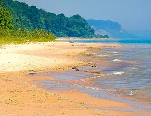 Lake Michigan shoreline near Milwaukee